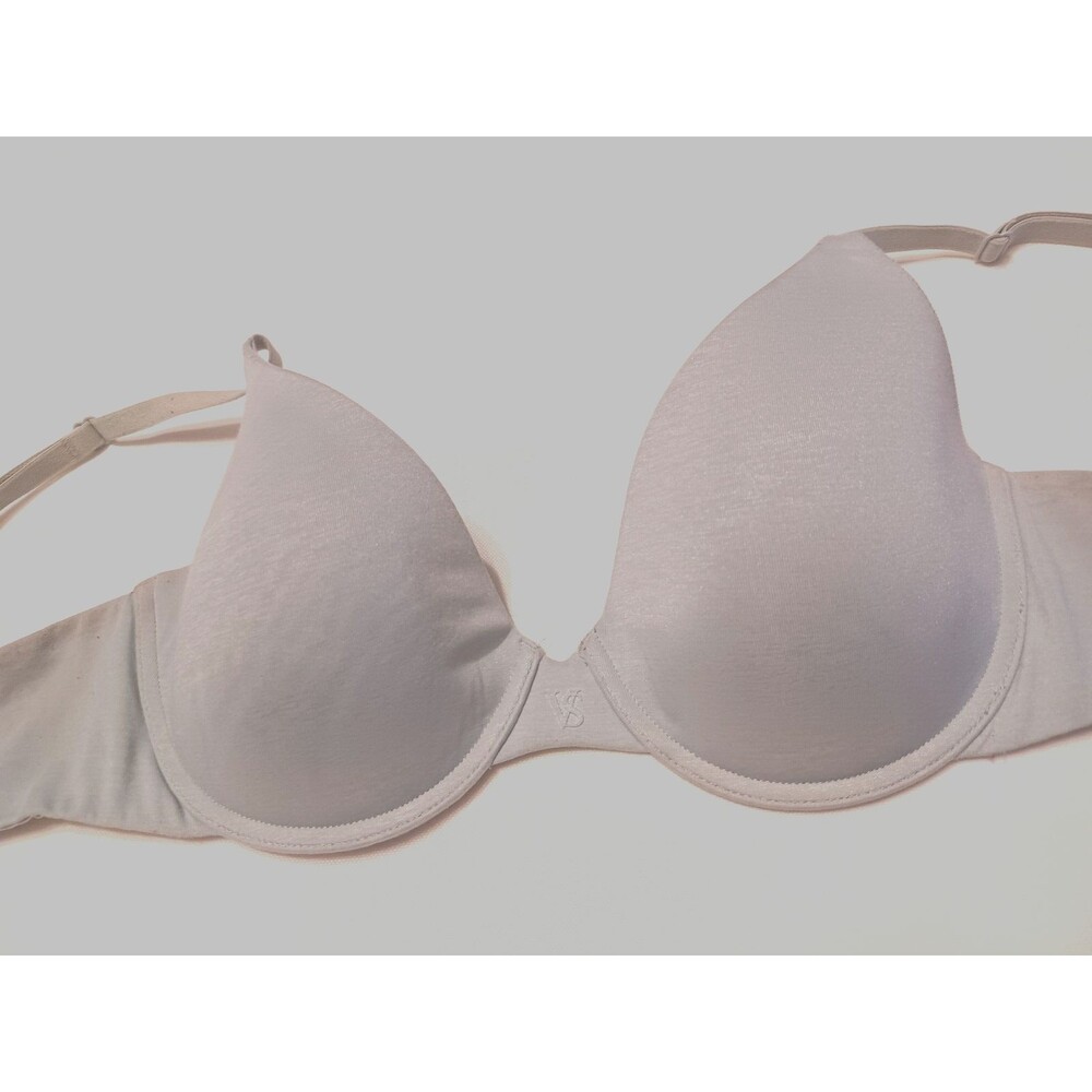 Victoria Secret 36B Bra Very sexy Uplift Semi Demi Light Mint Green Nude women's